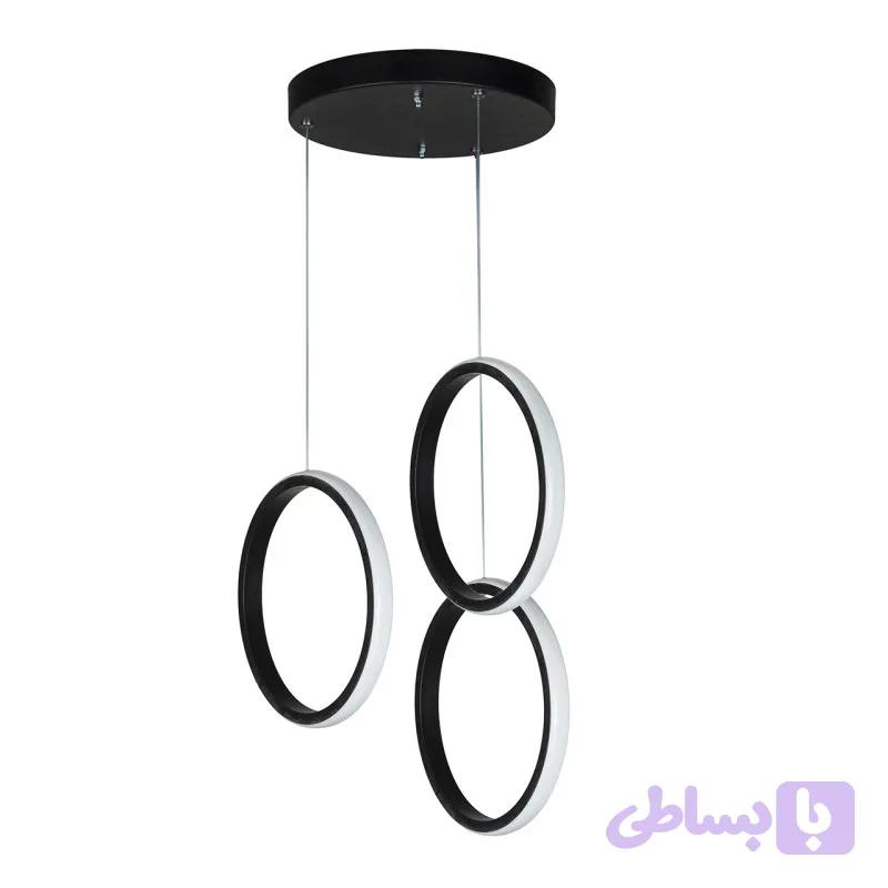 لوستر مدرن سه شعله چشمه نور کد L6369 — تصویر 1