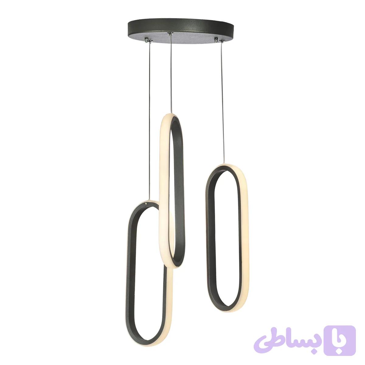 لوستر مدرن چشمه نور کد L6408/3T — تصویر 1