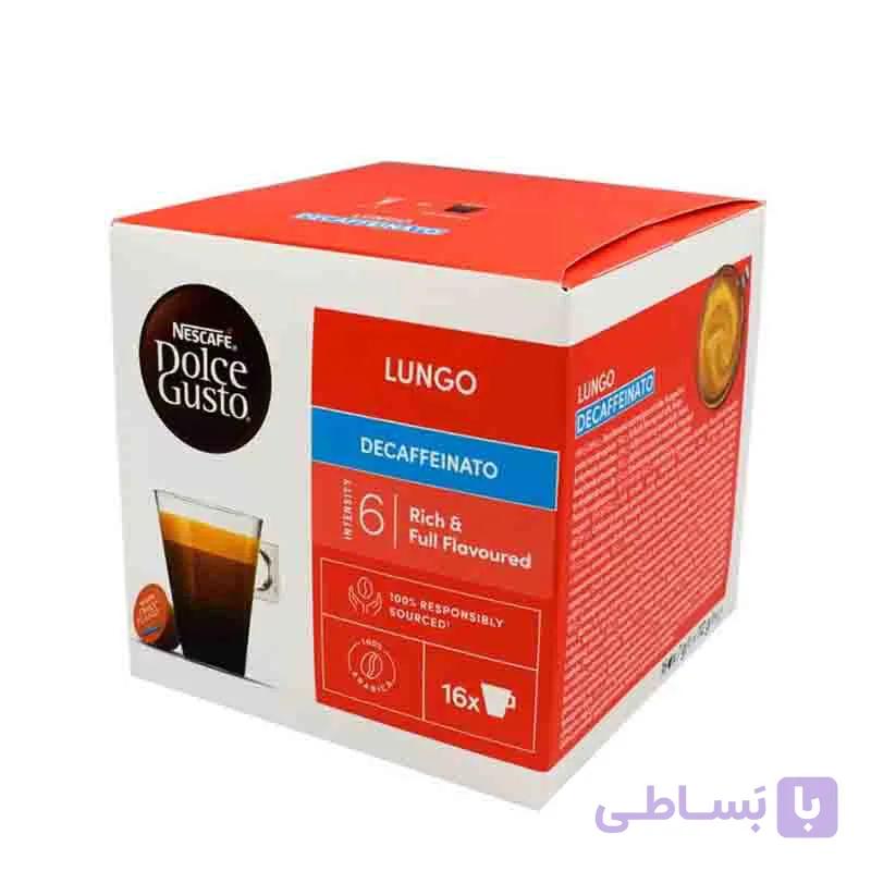 کپسول قهوه دولچه بدون کافیین لانگو