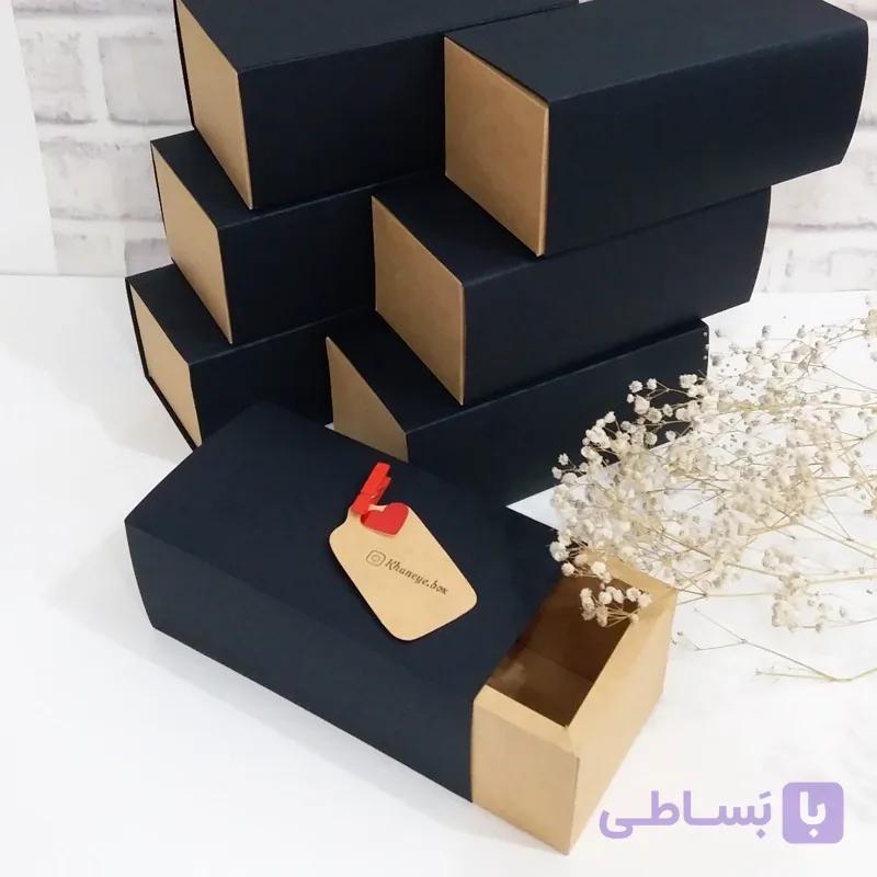 جعبه کرافت لبه دوبل با درب کشویی