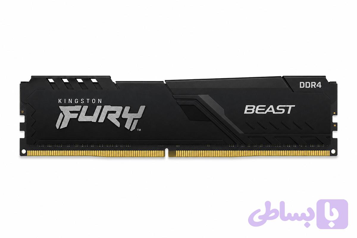 رم دسکتاپ کینگستون Kingston FURY Beast DDR4 3200MHz ظرفیت 16GB CL16 تک کاناله Timing 16-18-18