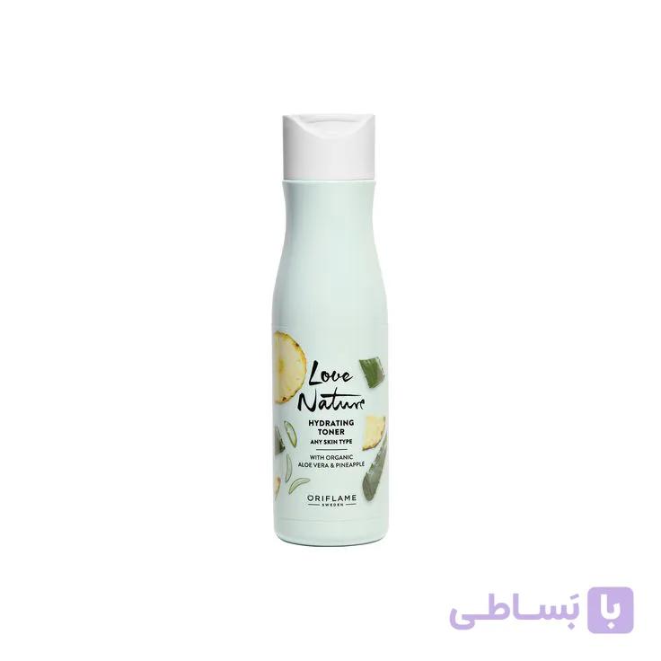 تونر آبرسان با عصاره آلوئه ورا ارگانیک و آناناس اوریفلیم انواع پوست