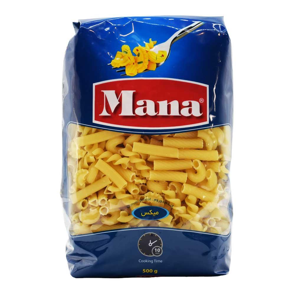 ماکارونی مانا MANA مدل میکس وزن 500 گرم