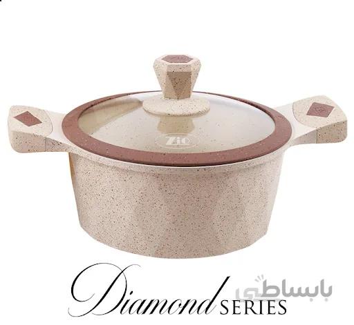 قابلمه گرانیتی زیوZio مدل Z 6426 طرح الماسDiamond