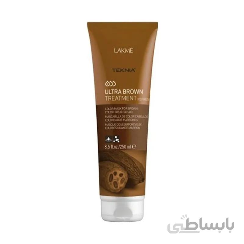 ماسک مو رنگساژ قهوه ای تکنیا لاکمه Lakme Teknia Ultra Brown Treatment 250ml