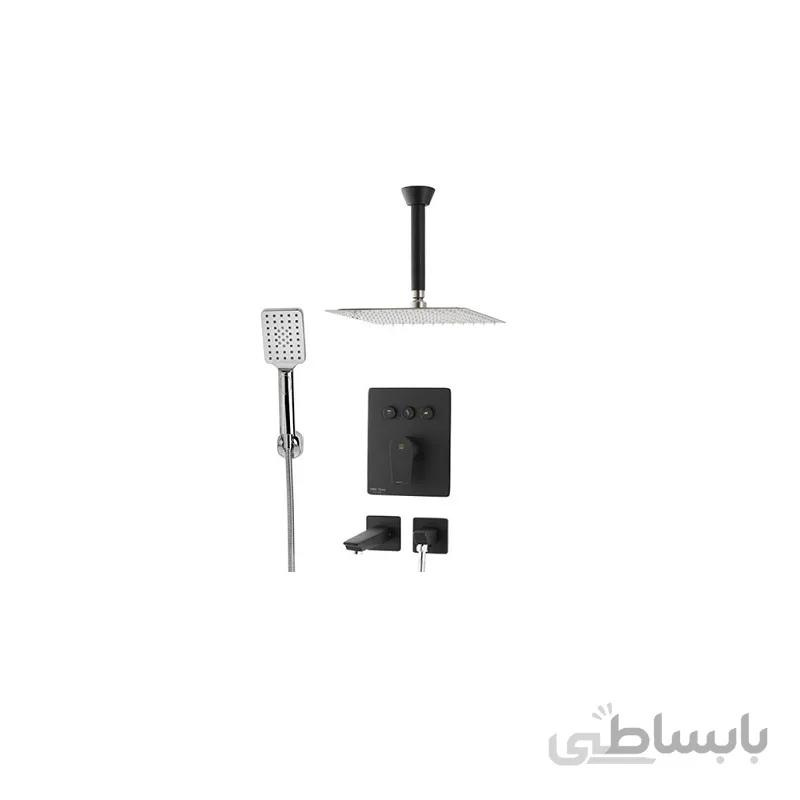 دوش توکار kwc مدل ورونا مشکی تیپ 4