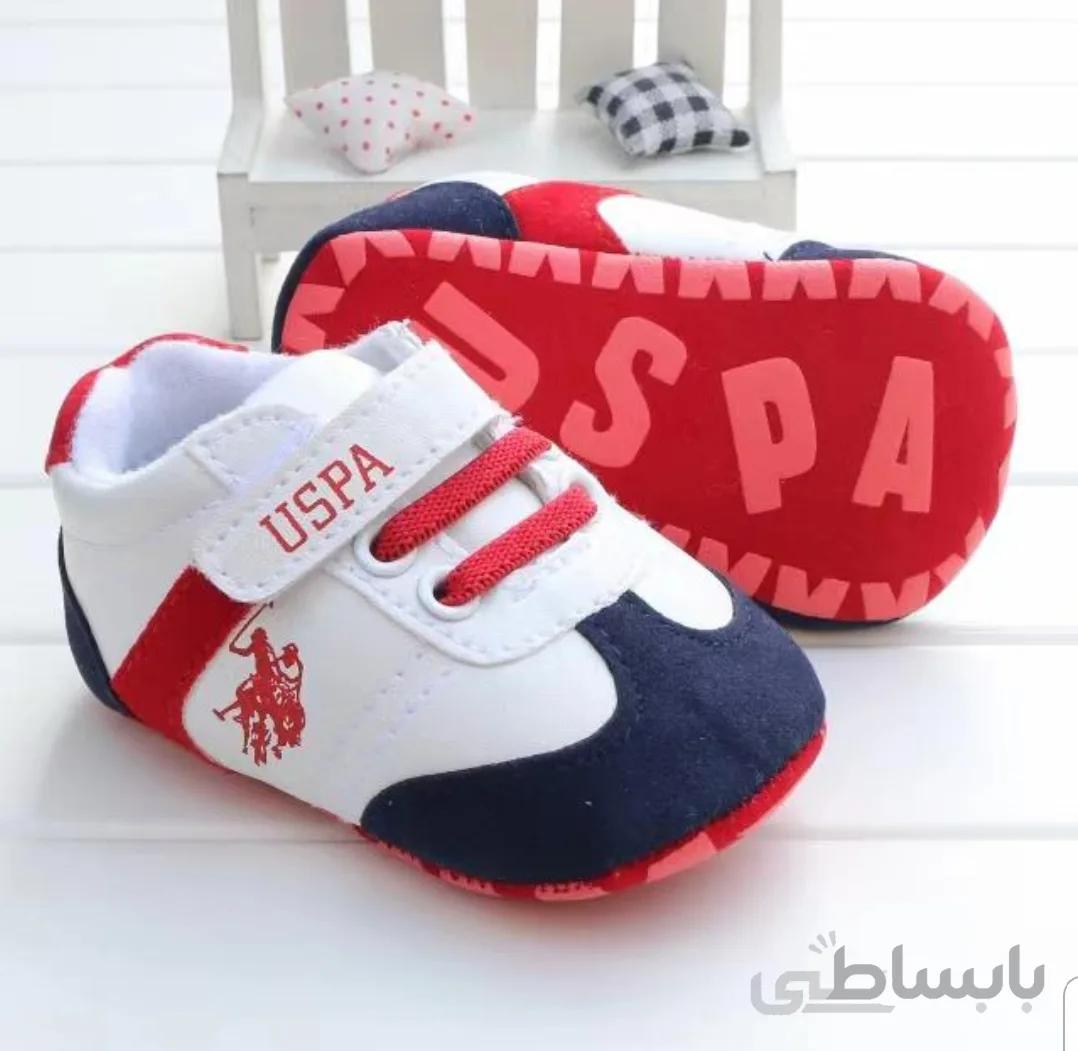 پاپوش یو اس پا سفید قرمز