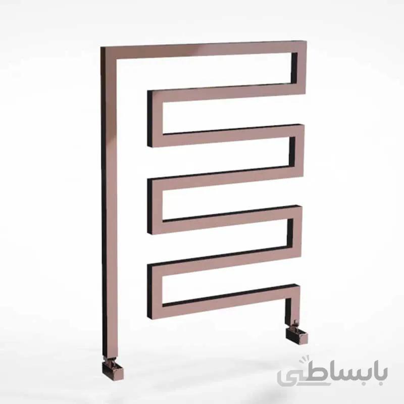 حوله خشک استیل دکوراتیو رزگلد