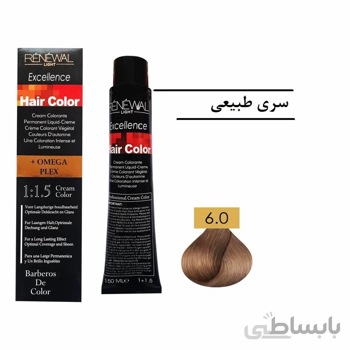 رنگ مو رنوال 6.0 بلوند طبیعی تیره