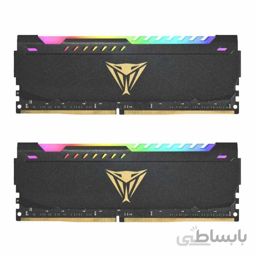 رم پاتریوت PATRIOT VIPER STEEL RGB 32GB 2x16GB 3600MHz CL20