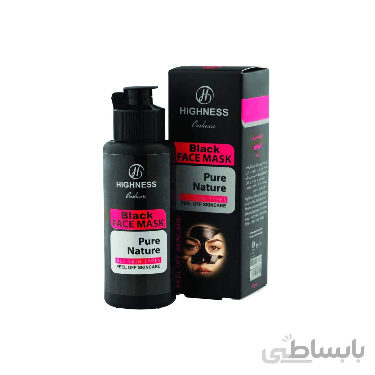 ماسک صورت ذغال هاینس مدل black حجم 120 میل