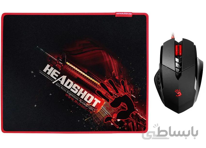 ماوس باندل گیمینگ ای فورتک مدل Bloody V7M71 ا Bloody V7M71 Wired Gaming Mouse BUNDLE