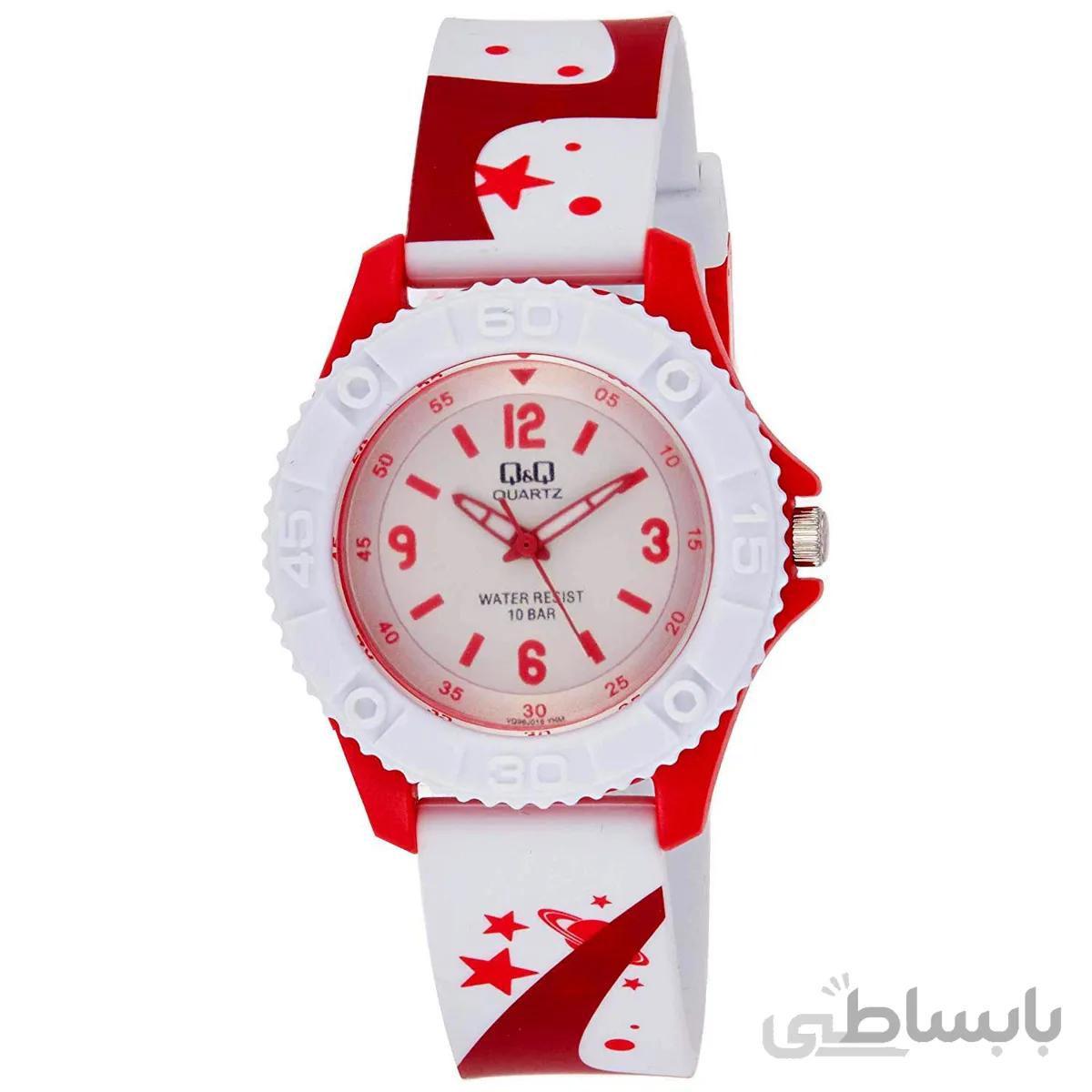 ساعت مچی دخترانه کیو اند کیو کد VQ96-016 ا VQ96-016