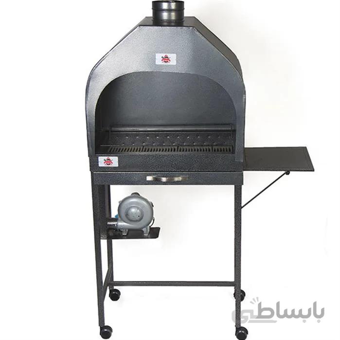 کباب پز ذغالی حسینی مدل سپیدار ا ابعاد : 40 × 60 سانتی متر