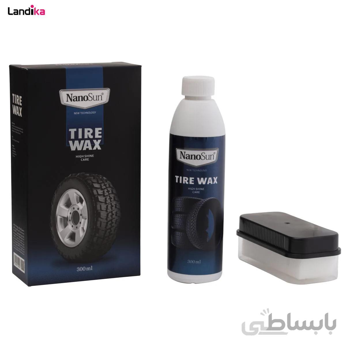 واکس لاستیک خودرو نانوسان کد 312479