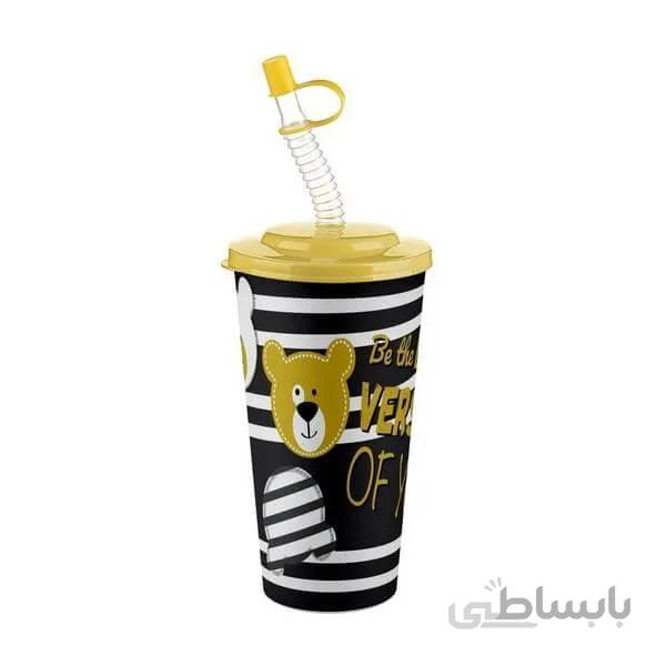 لیوان بلند نی دار تی تیز مدل ۹۱۲۸