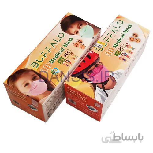 ماسک سه بعدی کودک بوفالو KF94 (25عددی) ا 3D Face Mask - Buffalo kf94 for Children