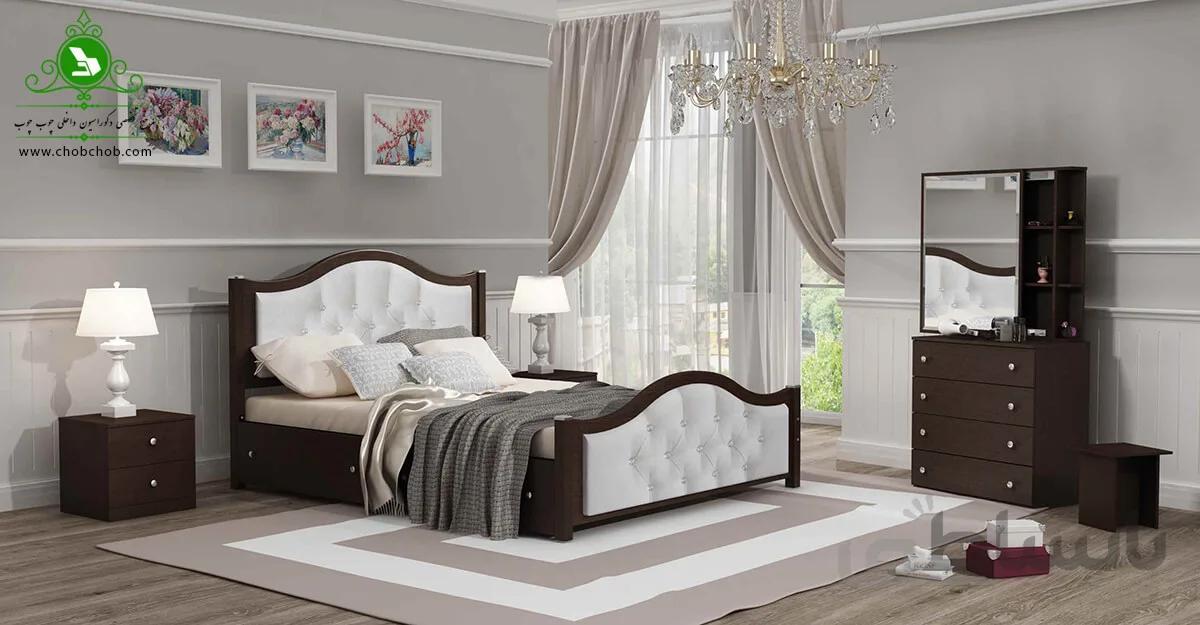 تخت خواب دونفره مدل رویا