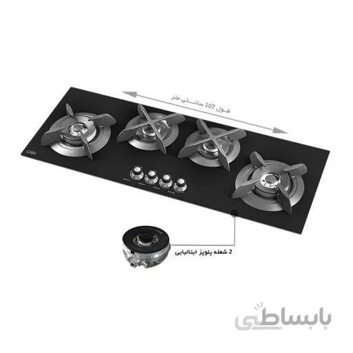 اجاق گاز ۴ شعله شیشهای کن مدل CG1402 ا Can Gas Hob model CG1402