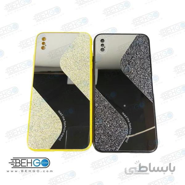 قاب گوشی ایفون Xs Max قاب فانتزی گوشی ایفون ایکس اس مکس گارد مدل جدید اکلیلی آینه ای مناسب گوشی موبایل اپل New Mirror glitter case For Apple Iphone Xs Max