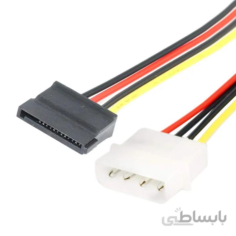 کابل تبدیل برق 4 پین به ساتا کد 165258