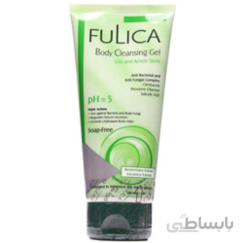 شامپو بدن پوست چرب فولیکا ۲۰۰ میلی لیتر ا Fulica Body Cleansing Gel For Oily Skin 200 ml
