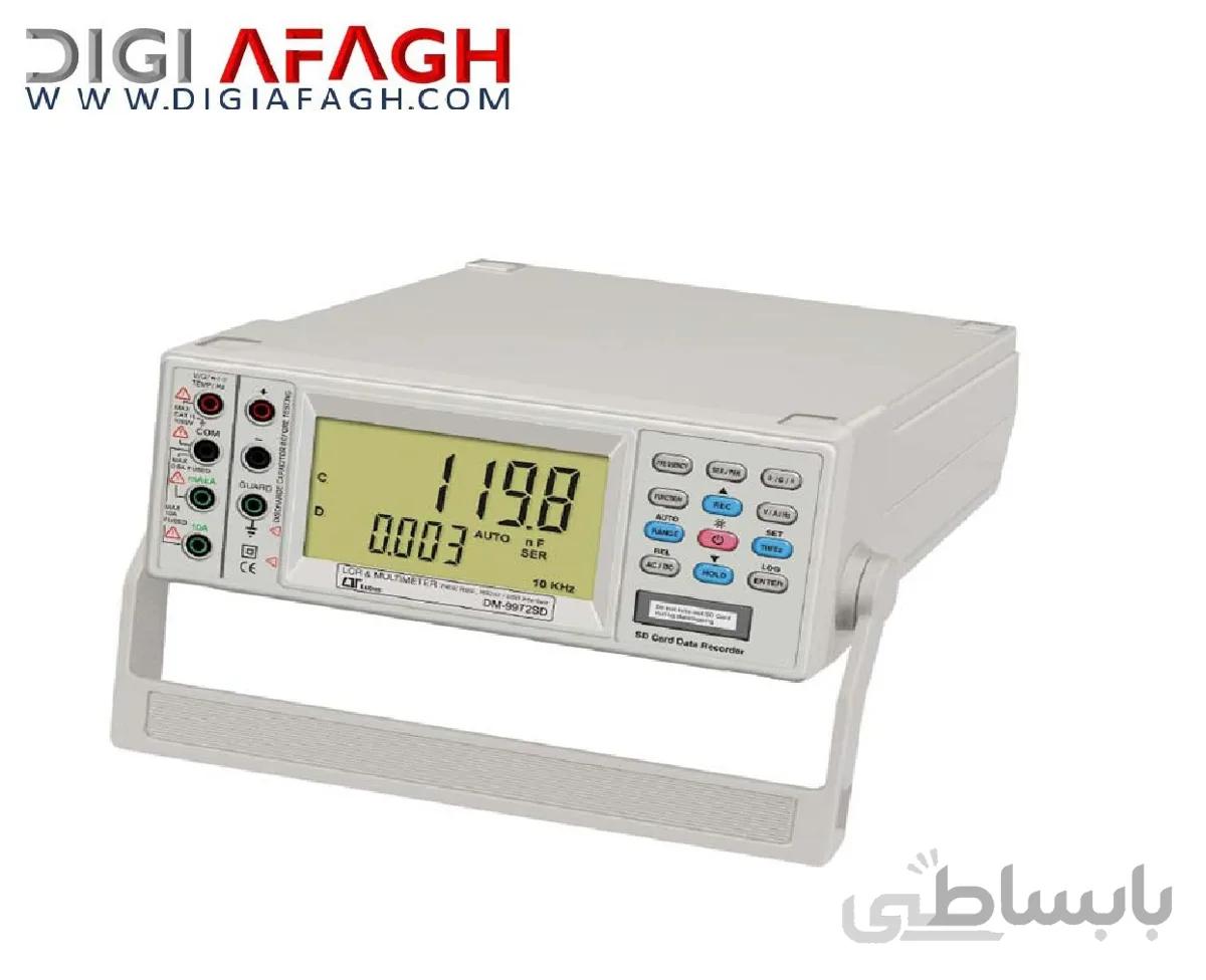 مولتی متر و LCR متر رومیزی دارای کارت حافظه DM-9972SD