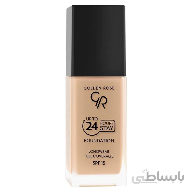 کرم پودر 24 ساعته SPF15 گلدن رز شماره 13 ا Golden Rose Up To 24 Hours Stay Foundation No. 13