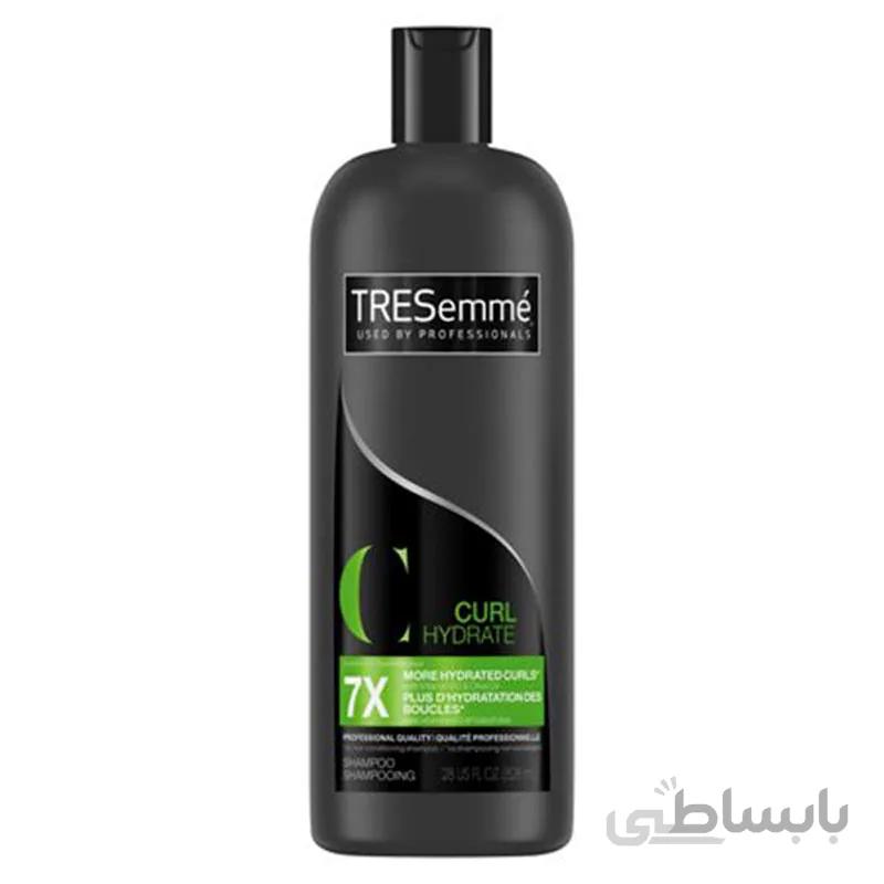 شامپو مو فر ترزمه مدل tresemme curl hydrate حجم 828 میلی لیتر ا Shampoo Tresemme Curl Hydrate 828 ml