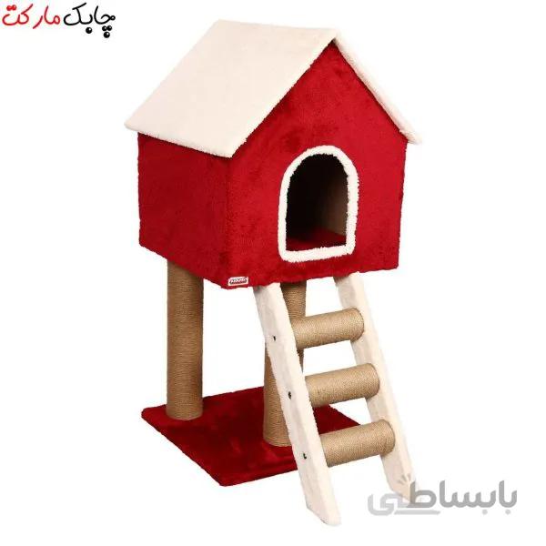 اسکرچر، لانه، جای خواب و درخت گربه مدل کلبه برند کدیپک ا Kedipek Cat Scratcher Kolbe Model