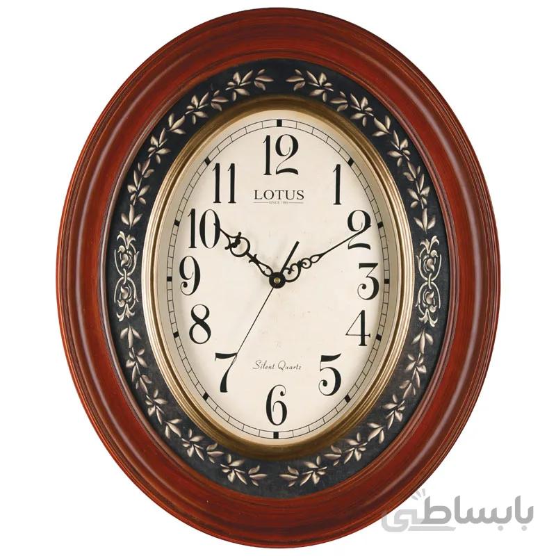 ساعت دیواری چوبی لوتوس مدل CALVIN کد L007