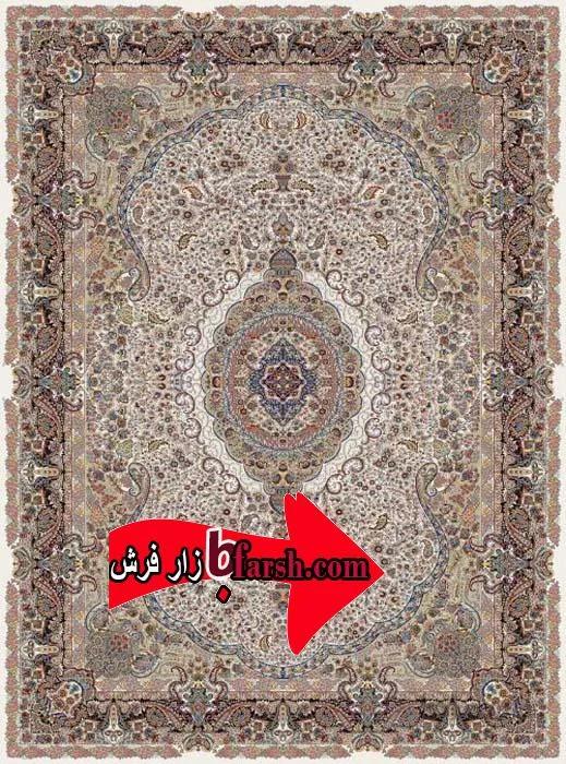 فرش نگین مشهدکد 73000 کرم