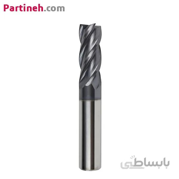 فرز انگشتی کاربایدی چهار پر سایز 10 میلیمتر HRC45 آلاتا ا ALATA 10mm HRC45 4 flute carbide end mill