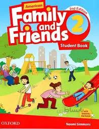 کتاب امریکن فمیلی اند فرندز ویرایش دوم American Family and Friends 2nd 2 SB+WB+DVD وزيری