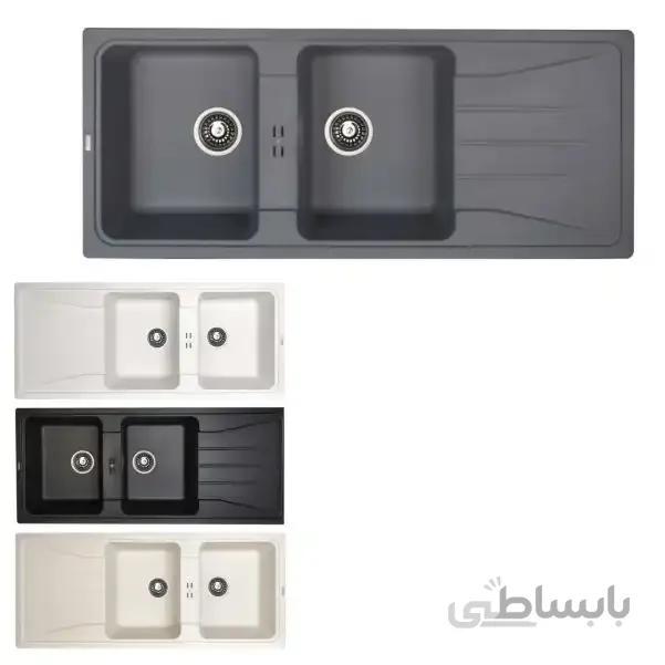 سینک ظرفشویی بیمکث مدل BG-0013 گرانیتی توکار