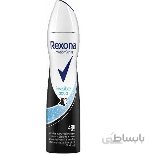 اسپری زنانه رکسونا Rexona مدل Invisible Aqua
