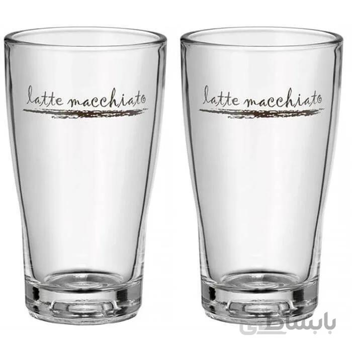 لیوان 2 پارچه دبلیو ام اف مدل WMF Barista Latte Macchiato Glas