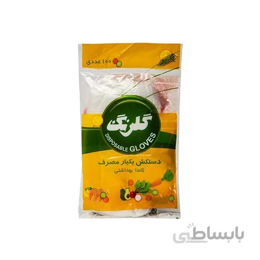 دستکش یکبار مصرف 100 عددی گلرنگ کارتن 100 بسته ای