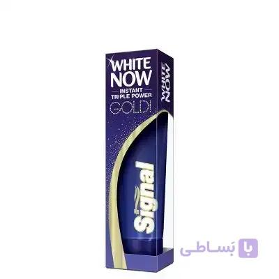 خمیر دندان سیگنال سری White Now مدل Gold حجم 50 می