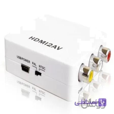 تبدیل HDMI به AV | تبدیل اچ دی ام آی به سه فیش | مبدل HDMI 2 AV