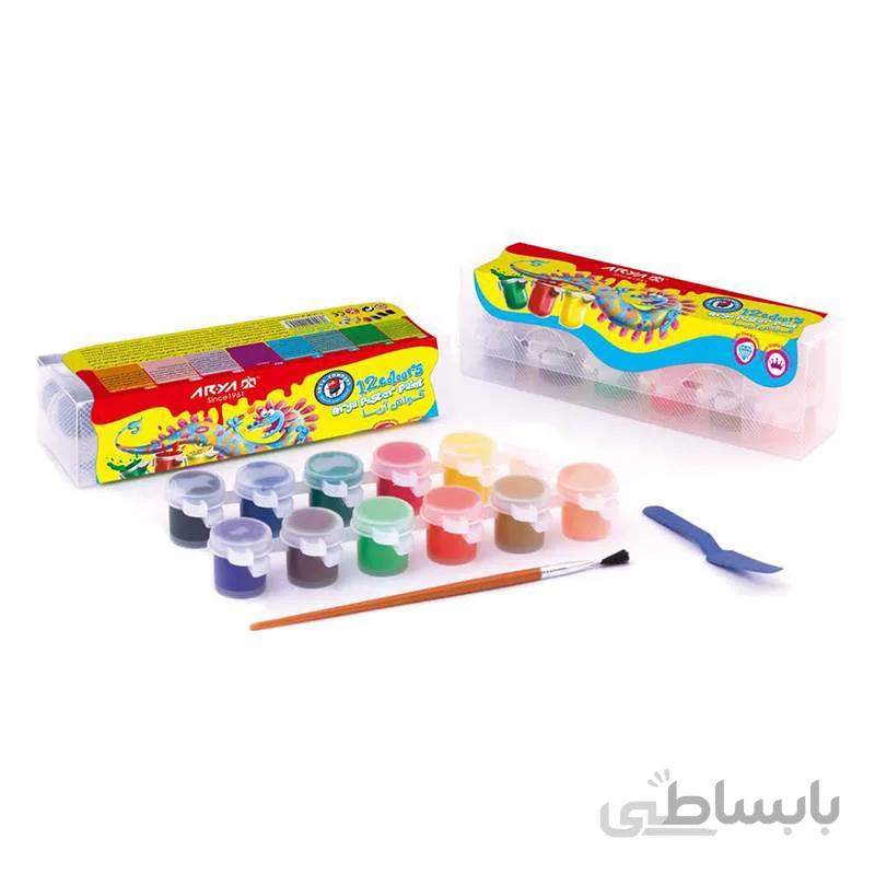 گواش 12 رنگ پیوسته کوچک طلقی آریا