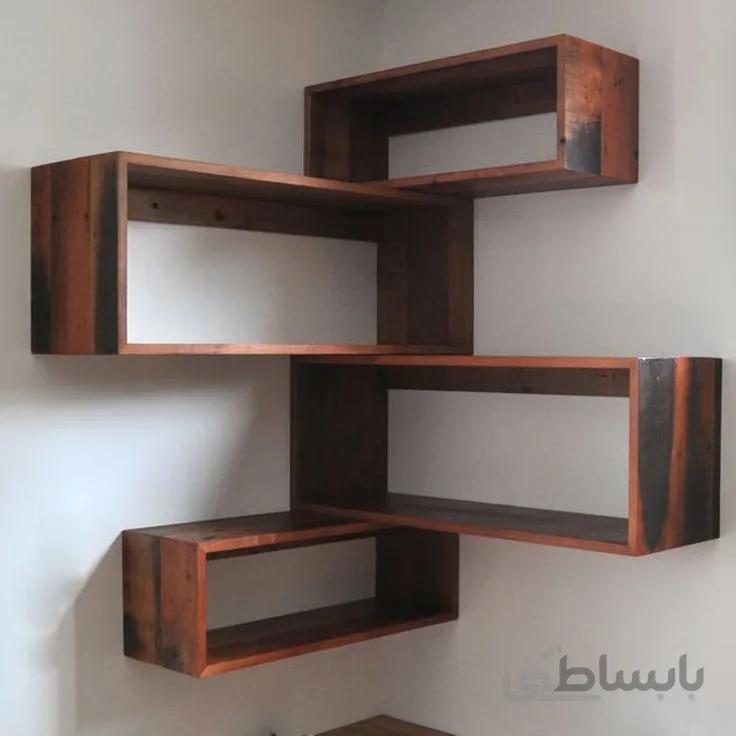 شلف دیواری ۴ باکس کنج