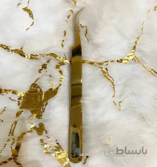 پنس سر کج مکی طلایی