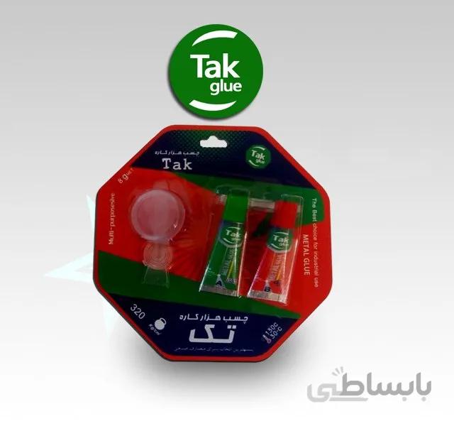 چسب دو قلوی مات هزار کاره تک مدل ۸ گرمی