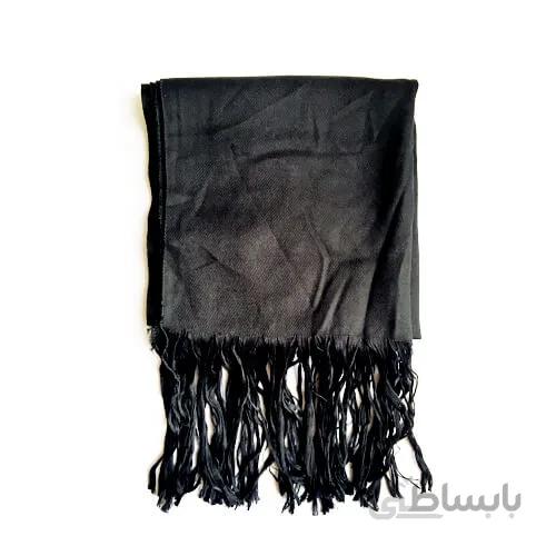 شال گردن ساده مشکی مردانه SH1024
