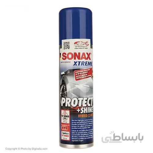اسپری محافظت کننده و براق کننده رنگ سوناکس 222100 حجم 210 ميلی ليتر ا Sonax 222100 Protect And Shine Spray 210ml