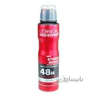 اسپری دئودورانت مردانه لورآل Expert Stress Resist ا Loreal Men Expert Stress Resist Deodorant Spray 250ml