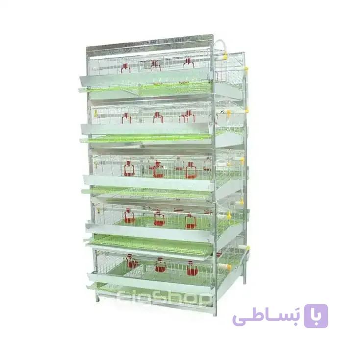 قفس بلدرچین تخمگذار دوطرفه
