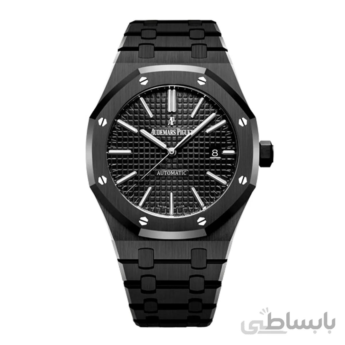 ساعت مچی آدمارس پیگه مشکی مدل Audemars Piguet Royal OAK 1619