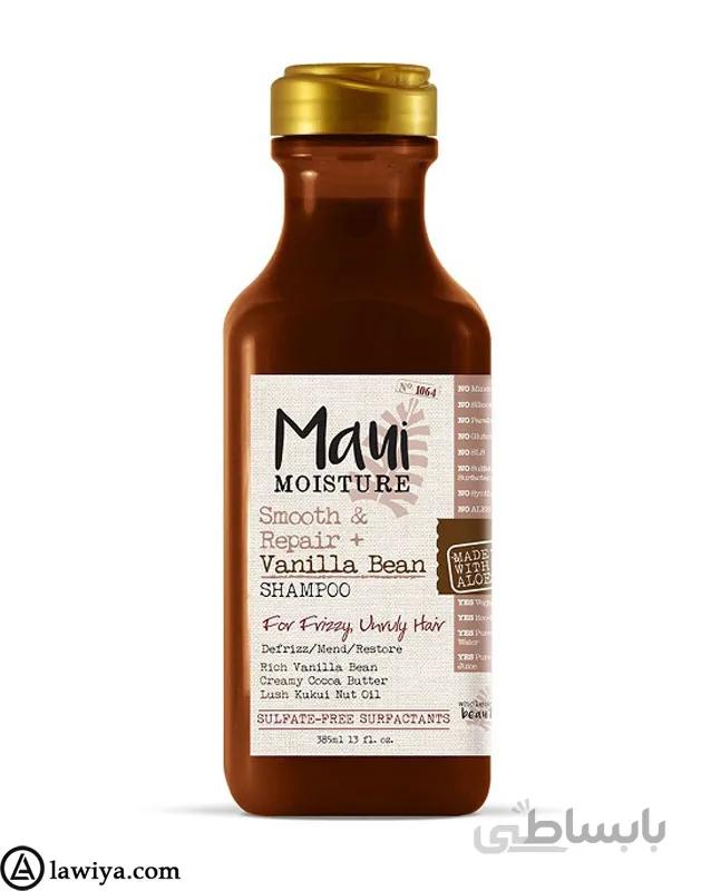 شامپو دانه وانیل مائویی ضد وز ، ترمیم کننده قوی مو Maui Vanilla Bean